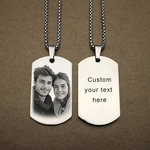 Custom dog tag necklace preview